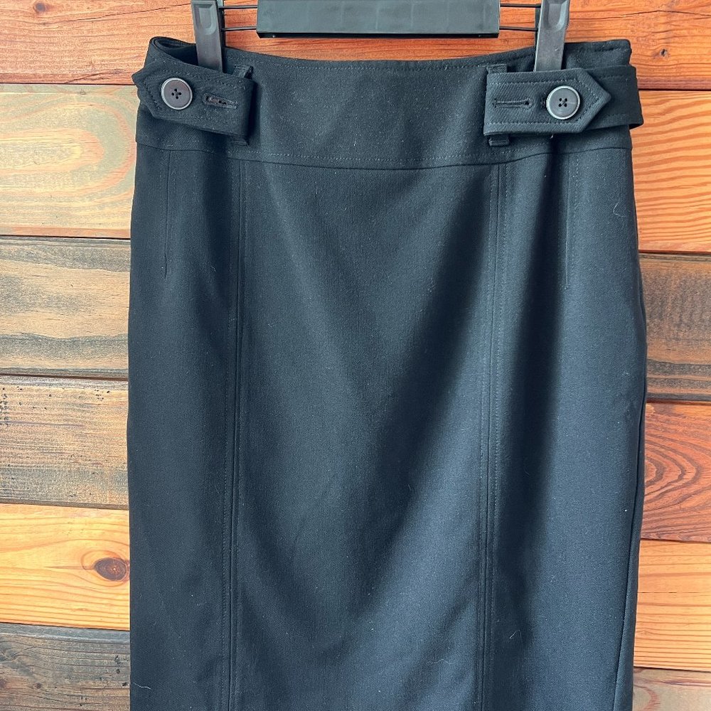 Apt.9 Women's Black Skirt with Button Detail Size 8